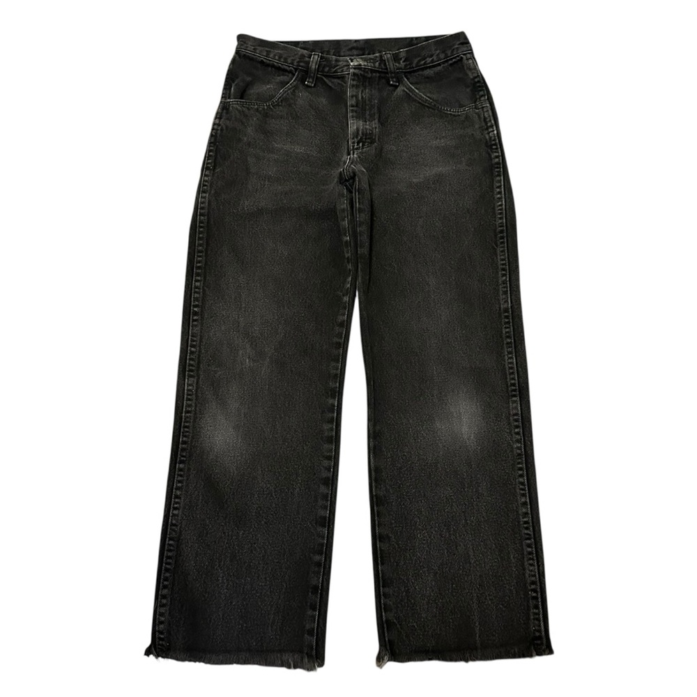 Rustler Straight Black Frayed Jeans size 30